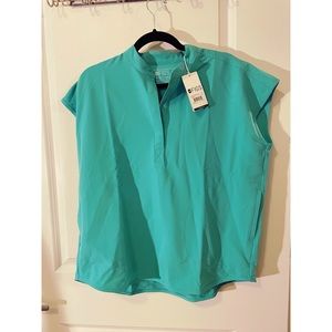 Figs Rafaela Oversized Scrub Top, Surgical Green, Size Small